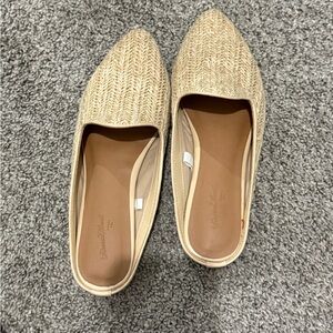 Universal Thread Tan Woven Mules